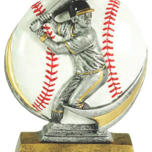 Resin 3D Color 5" Baseball – Free Engraving - Image 1