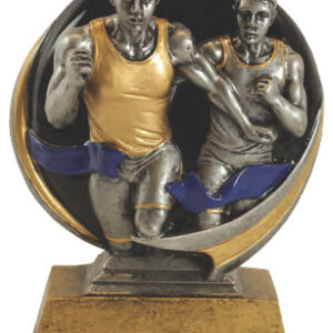 Resin 3D Color 5" Male Track  – Free Engraving - Image 1