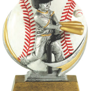 Resin 3D Color 5" Male T-Ball – Free Engraving - Image 1