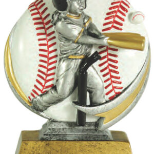 Resin 3D Color 5" female T-Ball – Free Engraving - Image 1