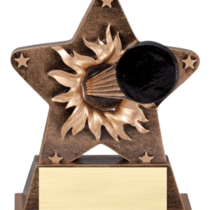 Resin Hockey Star Trophy – 5 1/2" – Includes Free Engrave – Perfect for Teams & Tournaments - Image 1